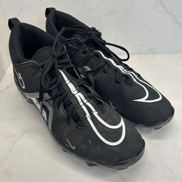 Nike Men's Football Cleats - Size 13 - Alpha Menace 3 Shark - Clean Footbeds! - Picture 2 of 12